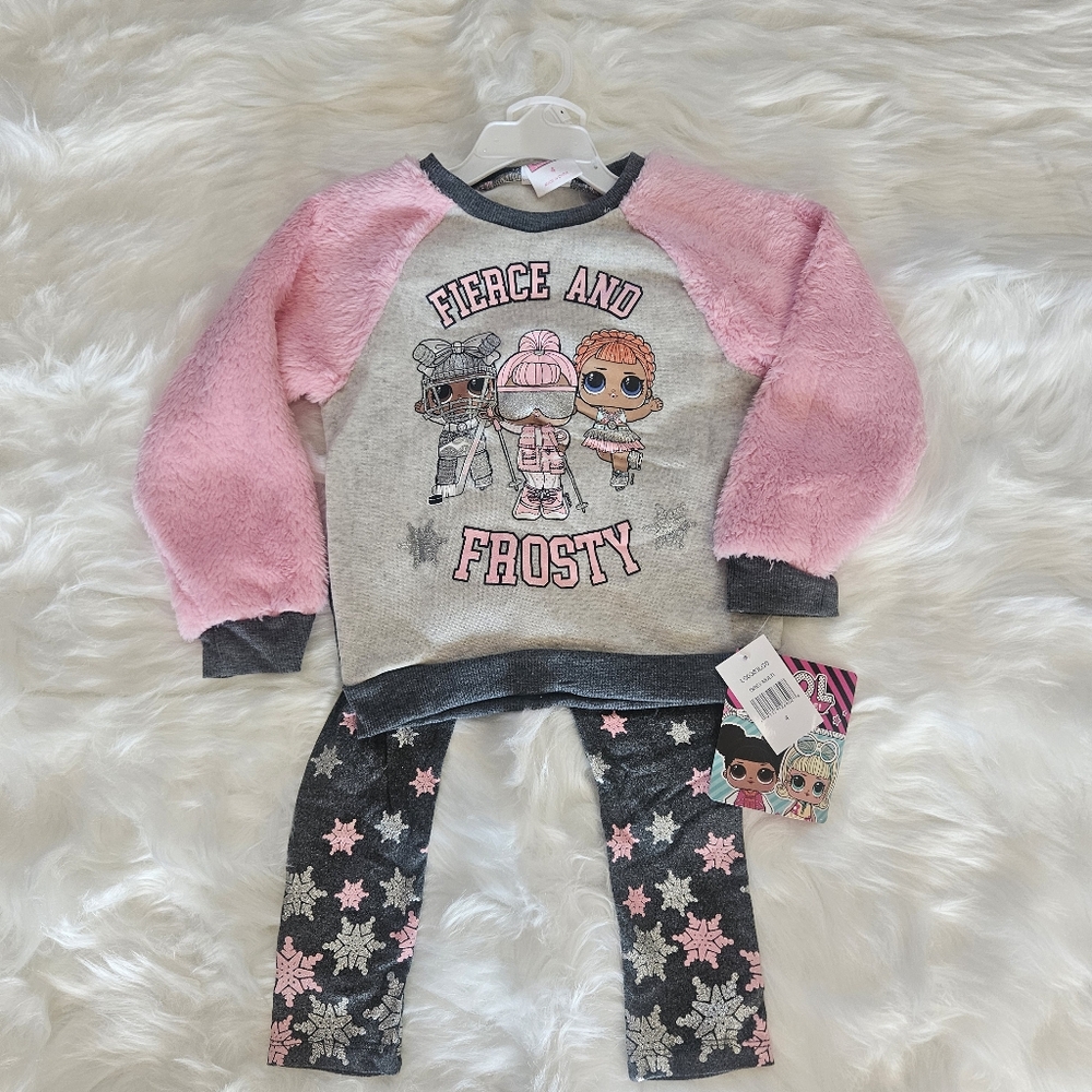 L.O.L. Surprise! Girls Fleece Sweatshirt and Leggings Set
